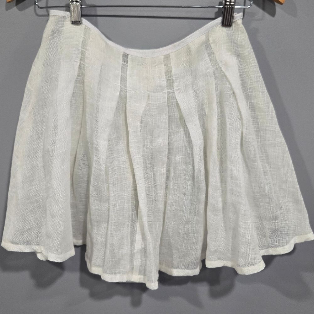 🐢 Fendi Linen Skirt Size 8. Like New! Guaranteed Authentic!! - Picture 5 of 16